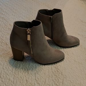 Faux Suede Ankle Boots